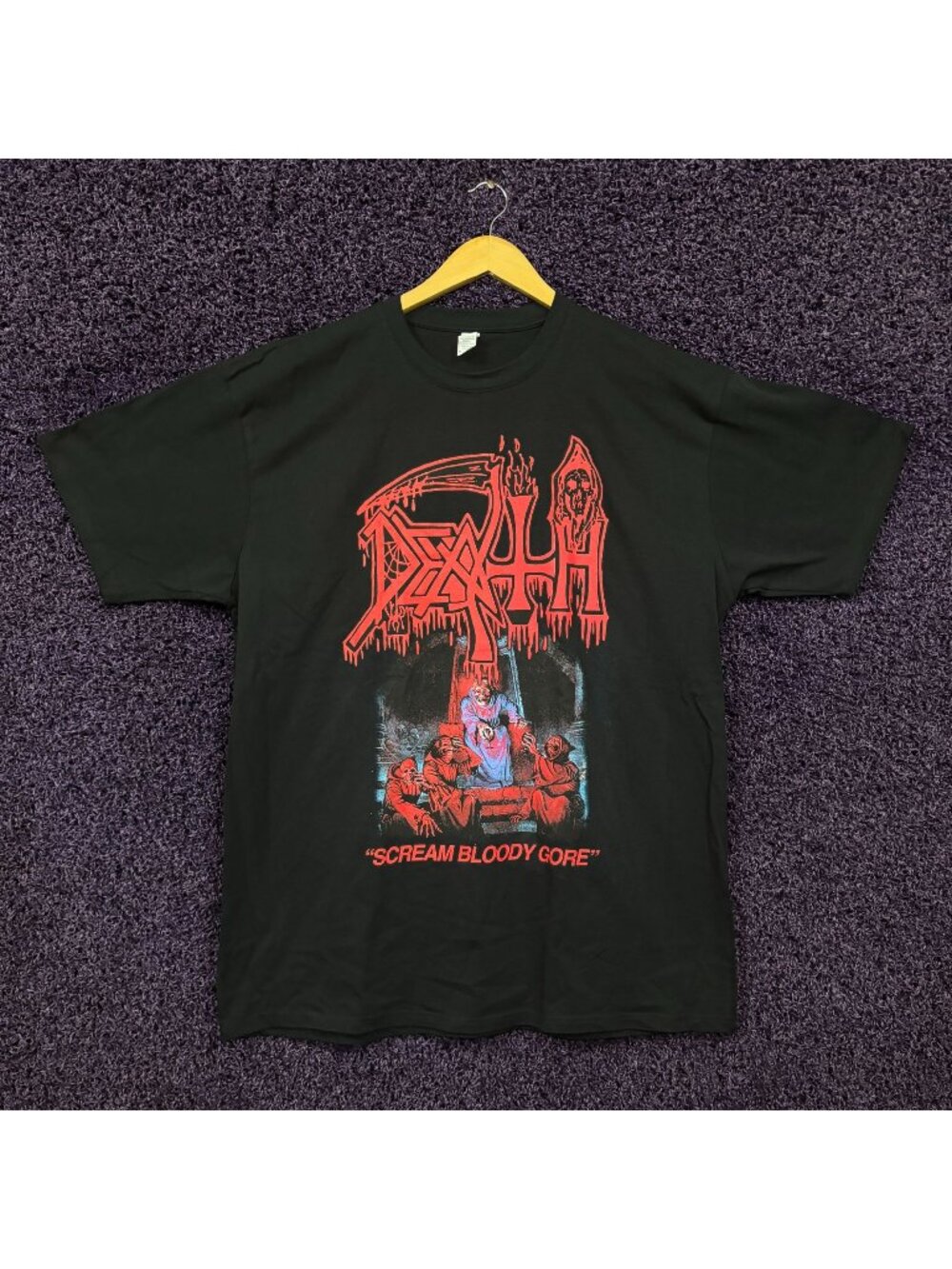 Death Scream Bloody Gore Death Metal Band T-Shirt Size Extra Large